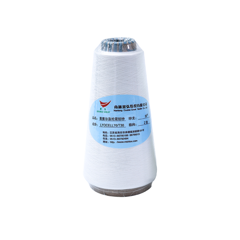 Kammet bomull/Lyocell Core Spun Yarn-Tex